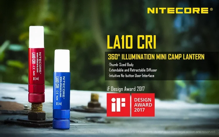 NITECORE 85 люмен высокий CRI мини EDC LA10CRI Кемпинг Nichia 219B светодиодный фонарик AA фонарь для чтения лампа фонарь ночное освещение