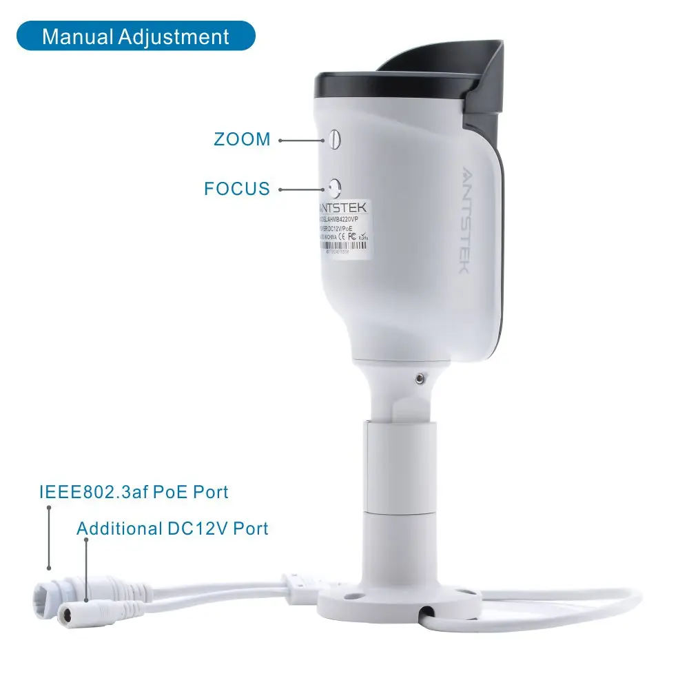ANTSTEK AHMB4220VP полный HD1080P SONY IMX323 Открытый Onvif PoE IP Камера с 42 шт. ИК светодио дный и 2 7 13 5