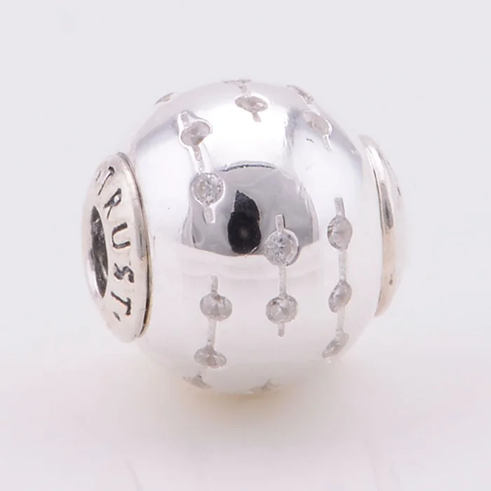 

Fits Pandora Essence Bracelet DIY Beads Trust Essence Charms With Clear Cubic Zirconia Original Real 925 Sterling Silver Jewelry