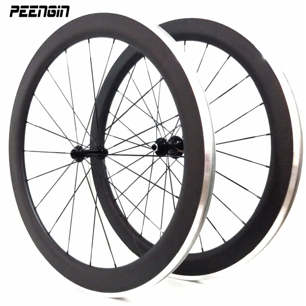 wheelset carbon aluminium 700c wheels clincher bike 60mm lightweight