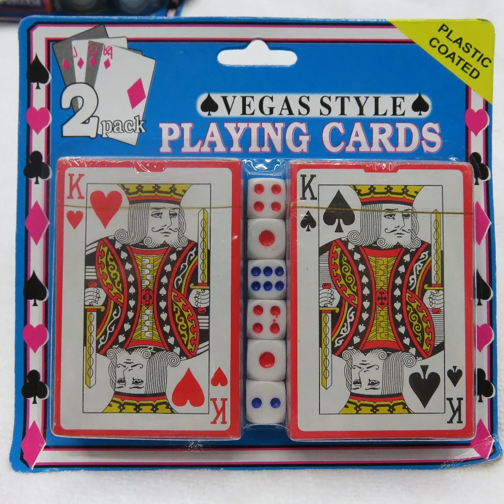 FREE SHIPPING 2 PACK Hot Sale Poker Durable Waterproof Plastic Playing