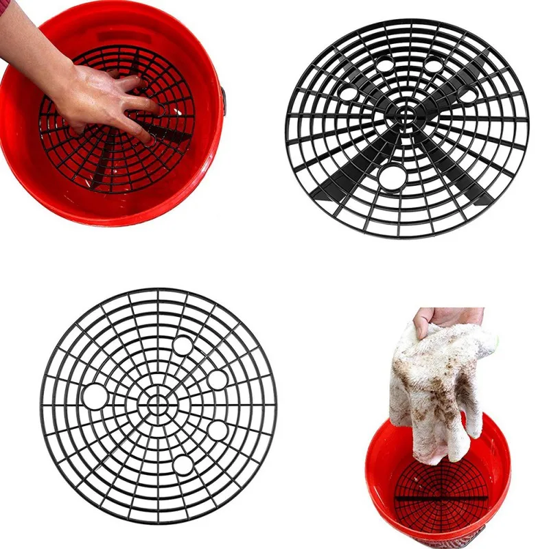 

23.5 / 26 Cm Car Wash Grit Guard Insert Washboard Water Bucket Filter Scratch Dirt Filter New