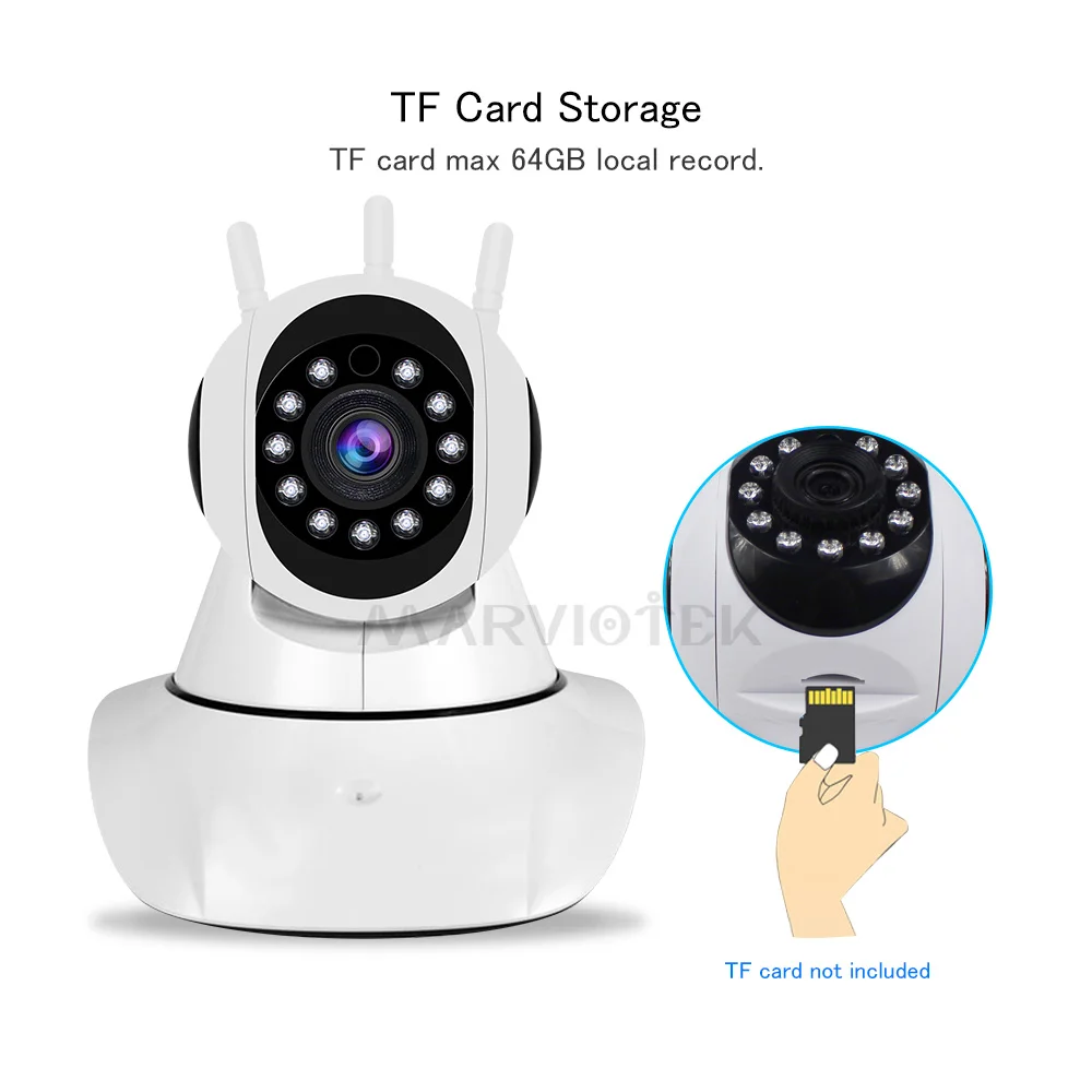 Najtaniej Kamera IP 720P 1080P Wifi noktowizyjna sieciowa kamera monitoringu bezpieczeństwo w domu Plug And Play PTZ Auto Tracking kamera IP WIFI