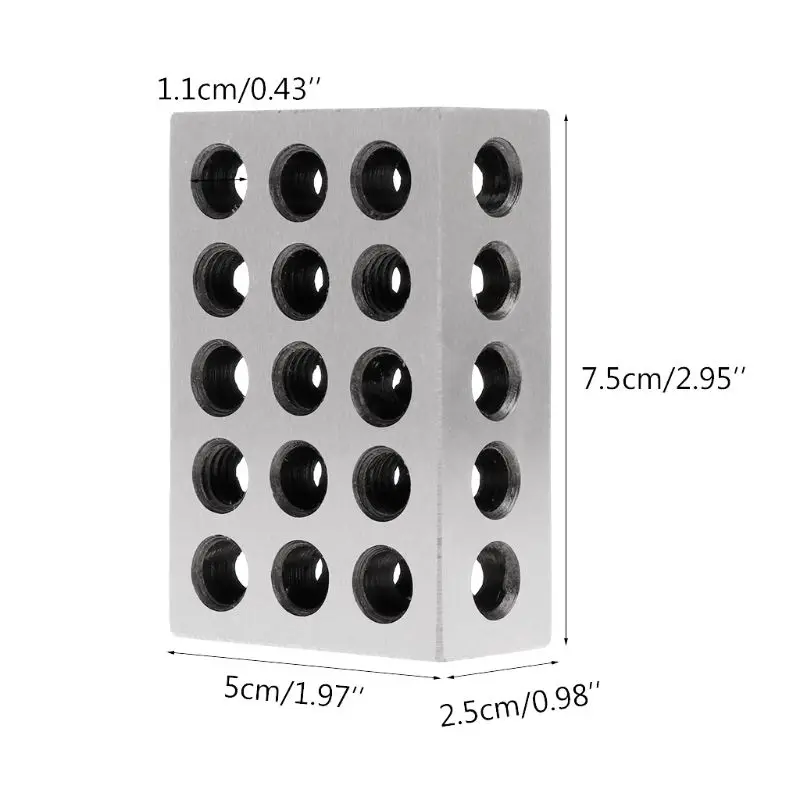 2 шт. закаленные Сталь ультра инженеров блоки точность 1 "x 2" х 3 "для фрезерный станок