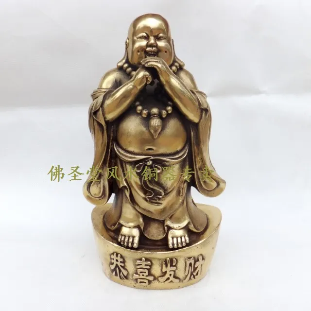 

Bronze statue copper maitreya decoration buddha bronze statue feng shui lucky buddha decoration crafts