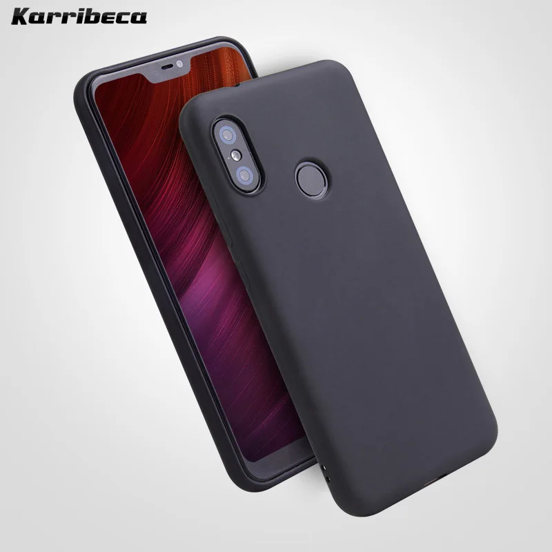 цвет конфеты анти-палец силиконовый бампер для xiomi xiaomi redmi 6 pro чехол гибкий мягкие