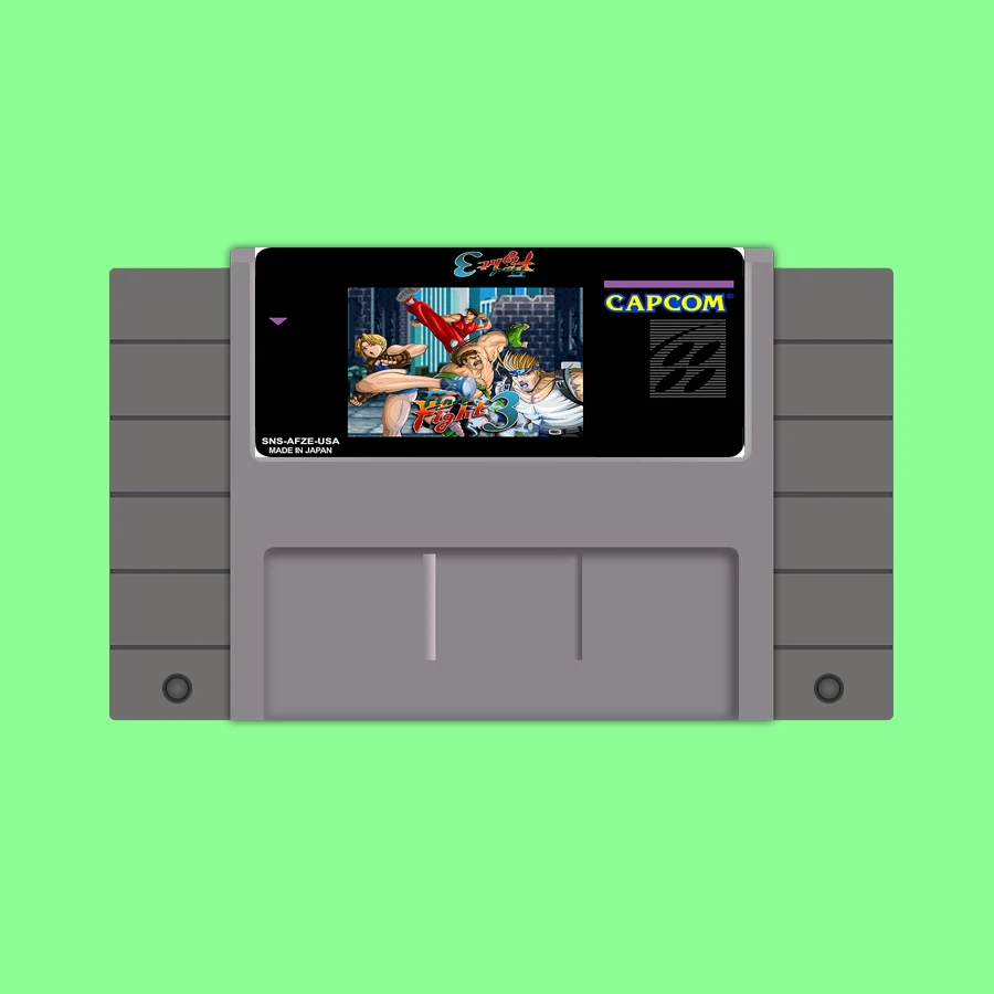 Label 2 Новое поступление 16 битные карточки для Супер игры Final Fight 3 - Цвет: Label 2