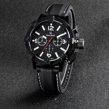 New Vogue Fashion V6 3D surface Case Black Male Analog Quartz Watch Military Men Business Casual Wrist watch relojes Hombre Gift