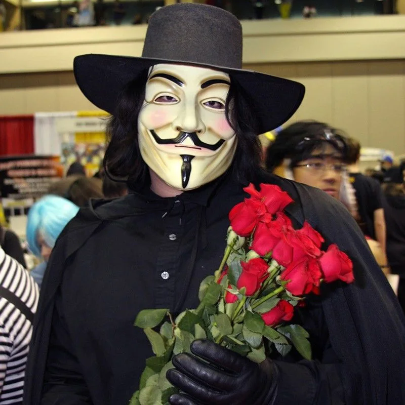 5 шт. маски для костюмированной вечеринки V для вендетты Anonymous Guy Fawkes маскарадный костюм аксессуар для костюма для взрослых macka mascaras маска на Хэллоуин