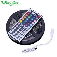RGB LED Strip 5050 5M 300LEDs SMD Nonwaterproof LED Tape+ 44Key IR Remote Mini Controller High Quality RGB LED Light Strip