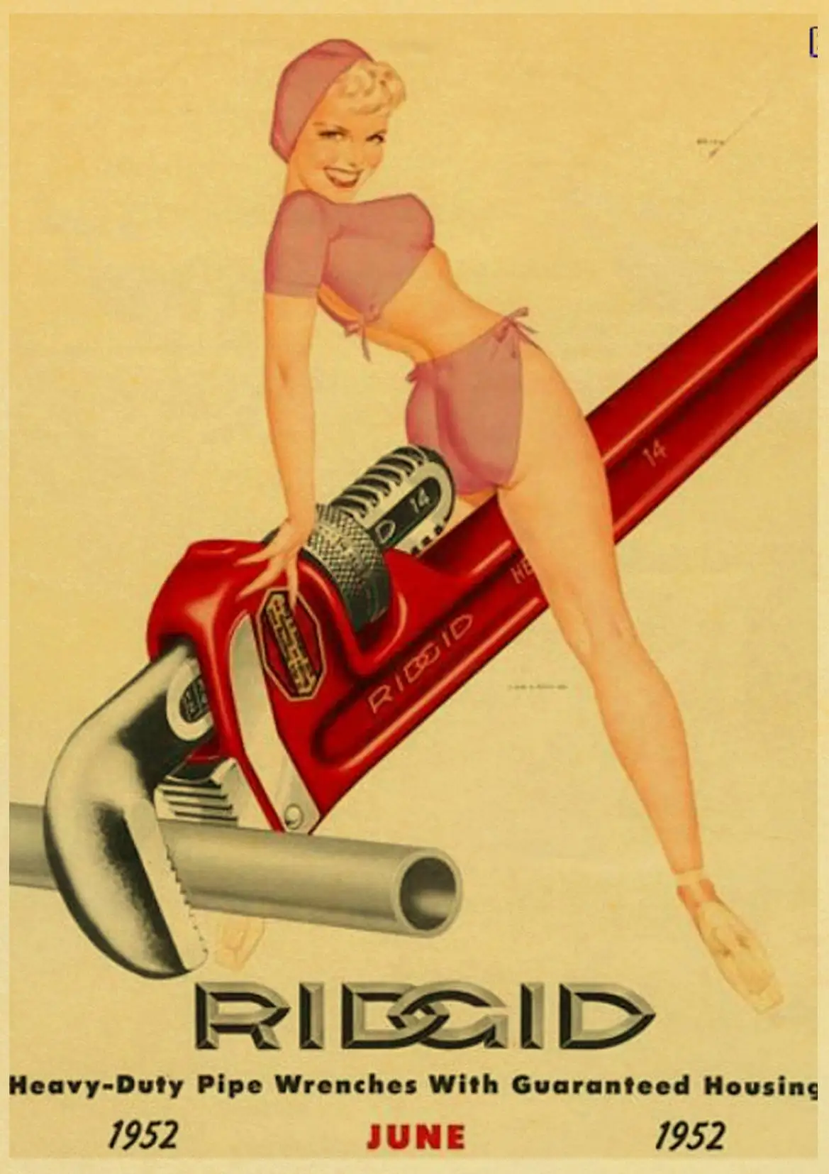 Вторая мировая война Америка Pin up girl Sexy girl винтажный бумажный плака...