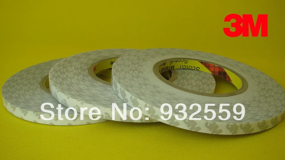 2mm/3mm/4mm/5mm/10mm*50M 3M double sided tape adhesive for