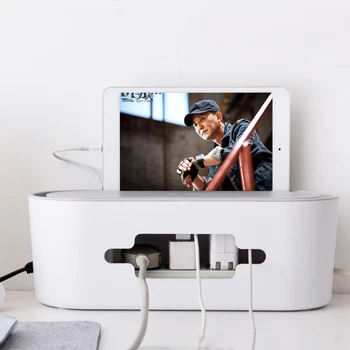 

Creative Multi-function Plug Storage Box Desktop Power Cord Plug-in Board Charger Computer High Quality Anti-dust Plastic Box