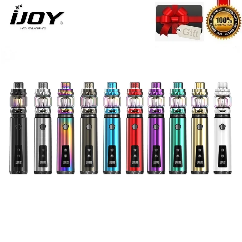

Original IJOY SABER Kit 100W Vape Pen Kit 100W Saber Mod with 5.5ML Diamond Atomizer Subohm 25mm Tank Electronic Cigarette saber