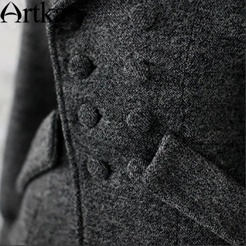 ARTKA Women's Winter Jackets Autumn Wool Coat Female Double Breasted Women's Short Jacket 2018 Plus Size Ladies Overcoat A09792 ARTKA Women's Winter Jackets Autumn Wool Coat Female Double Breasted Women's Short Jacket 2018 Plus Size Ladies Overcoat A09792