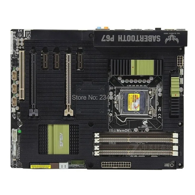 Для ASUS оригинальная материнская плата SaberTooth P67 DDR3 LGA 1155 платы 32 Гб USB2 0 USB3.0 SATA3.0