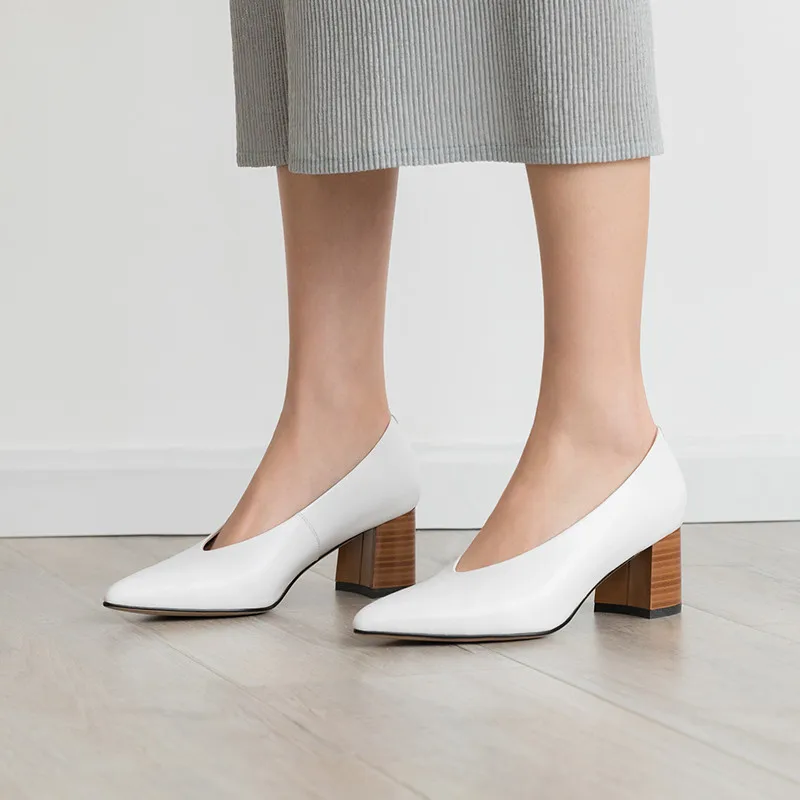 ASUMER/ горячая распродажа; новые туфли-лодочки; женская обувь с острым носком; туфли на высоком квадратном каблуке с закрытым носком; женская обувь из натуральной кожи