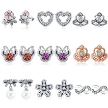 HOMOD śliczne mysz kolczyki małe Mickey kolczyki dla kobiet dzieci marka kolczyk zwierząt kolczyki do uszu Pendientes Cartoon Party biżuteria(China)