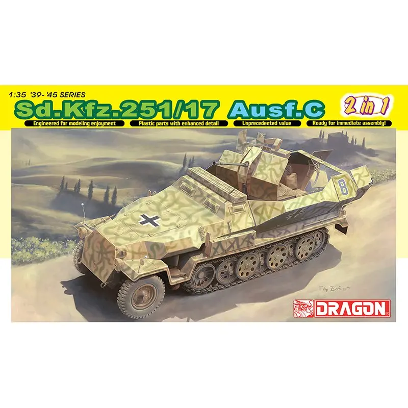 DRAGON 6592 1/35 Sd.Kfz. Комплект моделей Ausf.C-Scale 251/17 | Игрушки и хобби