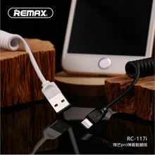 REMAX пружинный кабель для передачи данных выдвижной кабель для зарядки и передачи данных для транспортного средства Защита окружающей среды ТПУ портативная Быстрая зарядка