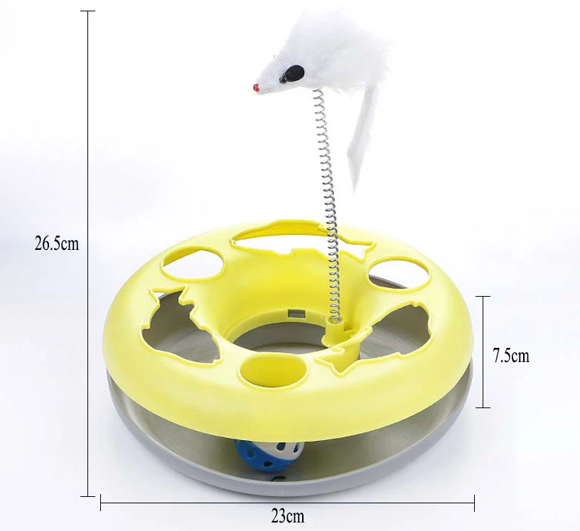Игрушки для кошек, интерактивный игрушечный поворотный стол, забавная Однослойная развлекательная доска, игрушка для мыши, популярные обучающие игрушки для домашних кошек