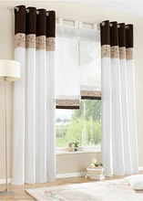 Bambou Tissu Brodé Patchwork Rideau Couture Couleurs Haute Qualité Moderne rayé Rideau