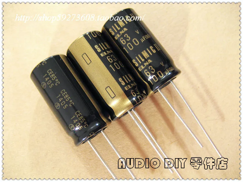 ELECYINGFO ELNA Black Gold SILMIC II поколение 100 мкФ 63V100uf аудио электролитический конденсатор