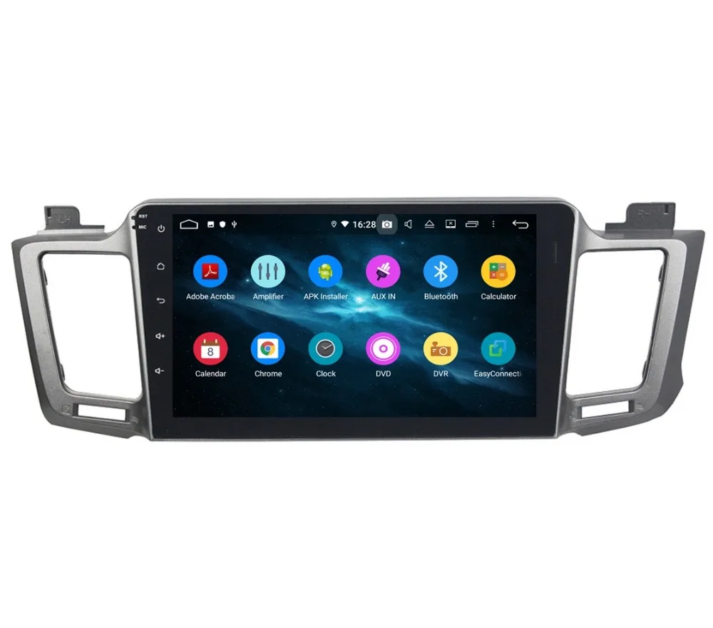 Top DSP Android 9.0 Octa Core 10.1" Car DVD GPS for Toyota RAV4 2012 2013 2014 2015 4GB RAM Radio Bluetooth 4.2 WIFI USB 32GB ROM 4