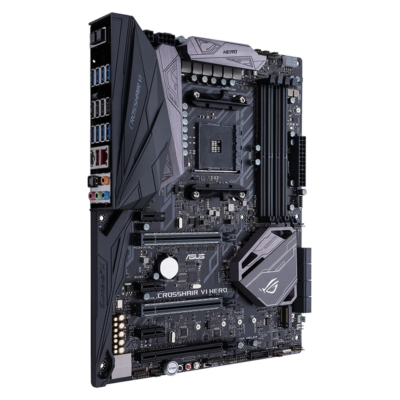 Материнская плата ASUS CROSSHAIR VI HERO C6H для настольных ПК материнская AM4 ROG б/у поддержка