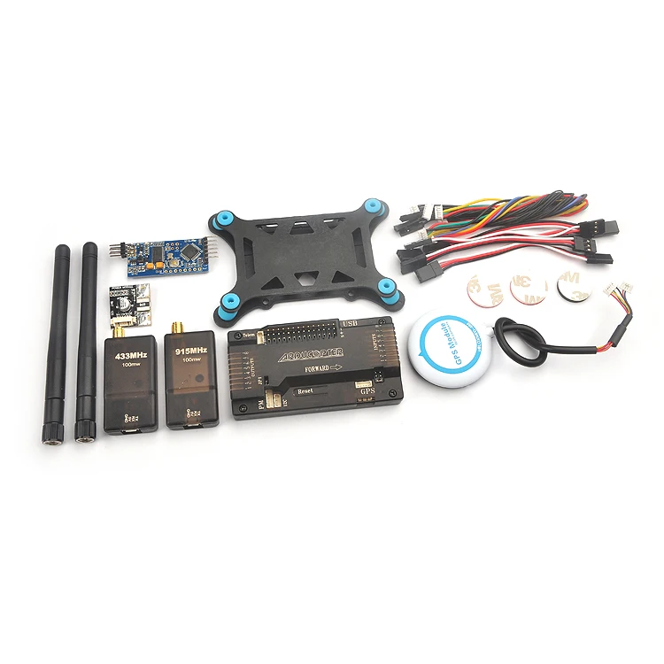 APM 2,8 ArduPilot Mega 2,8 Контроллер полета+ 6 м 6 H gps+ модуль питания+ 3DR радио Телеметрия+ мини OSD+ амортизация доска