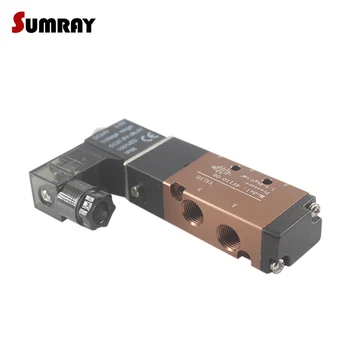 

SUMRAY Pneumatic Air Solenoid Valve 5 Way 2 Position 4V110-06 Electric Magnetic Valve AC110V/220V DC24V Pneumatic Valve