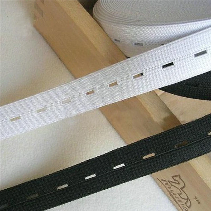 10M Bouton Trou en Tricot Elastic Band Couture Tissu Ruban Craft 20mm FP 10M Bouton Trou en Tricot Elastic Band Couture Tissu Ruban Craft 20mm FP