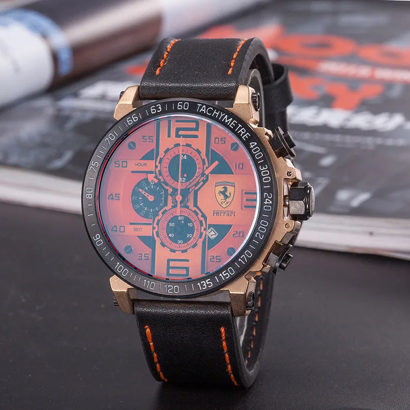 

SCUDERIA FERRARI Sport Quartz Watch Luminous for Men Fashion Outdoor Watches Multifunction Calendar Clock 12 Colors 836599723