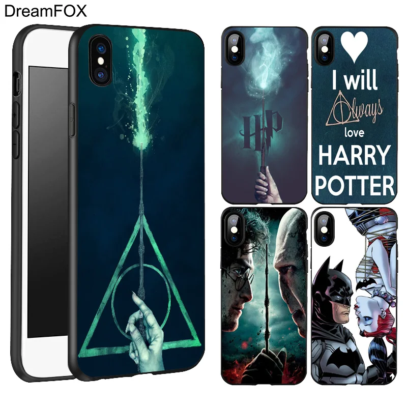 DREAMFOX L373 Harry Potter Coque Black Soft TPU Silicone