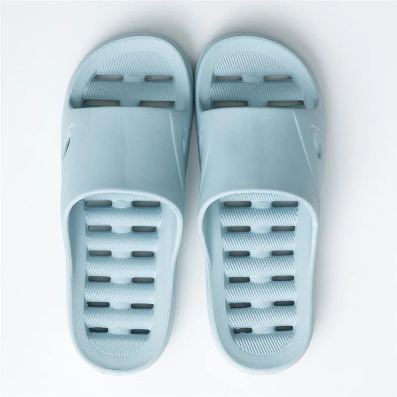 

Men's Shower Slippers Quick Drying Bathroom Couple Soft Sole Open Toe Slippers Mans footwear terlik kapcie Slides 40jy18