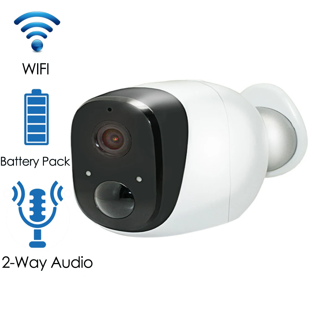 

Wireless Battery IP Camera 720P HD Weatherproof Outdoor Home Security P2P PIR WiFi Camera with Battery IP Surveillance Cameras