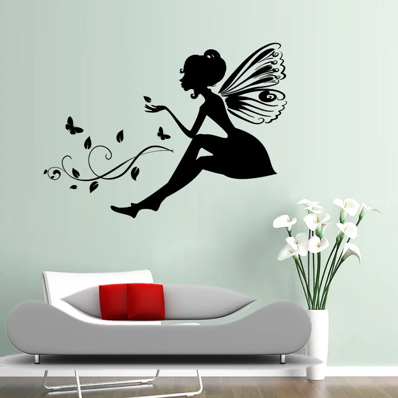 Fairy Wall Stickers Beautiful Fairies Interior Home Wall Transfers Vinyl art 