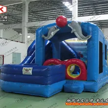 Надувной дешевый модный надувной батут горка цифровая игровая площадка комбо