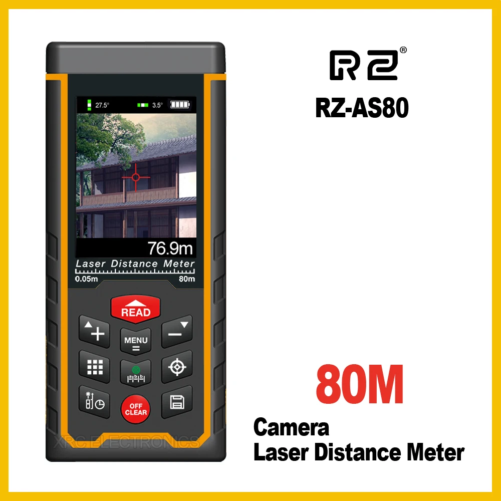 

RZ-AS Original Camera Laser Distance Meter Range Finder Rangefinder 80 120m Tape Ruler hand Tool range finder hunting