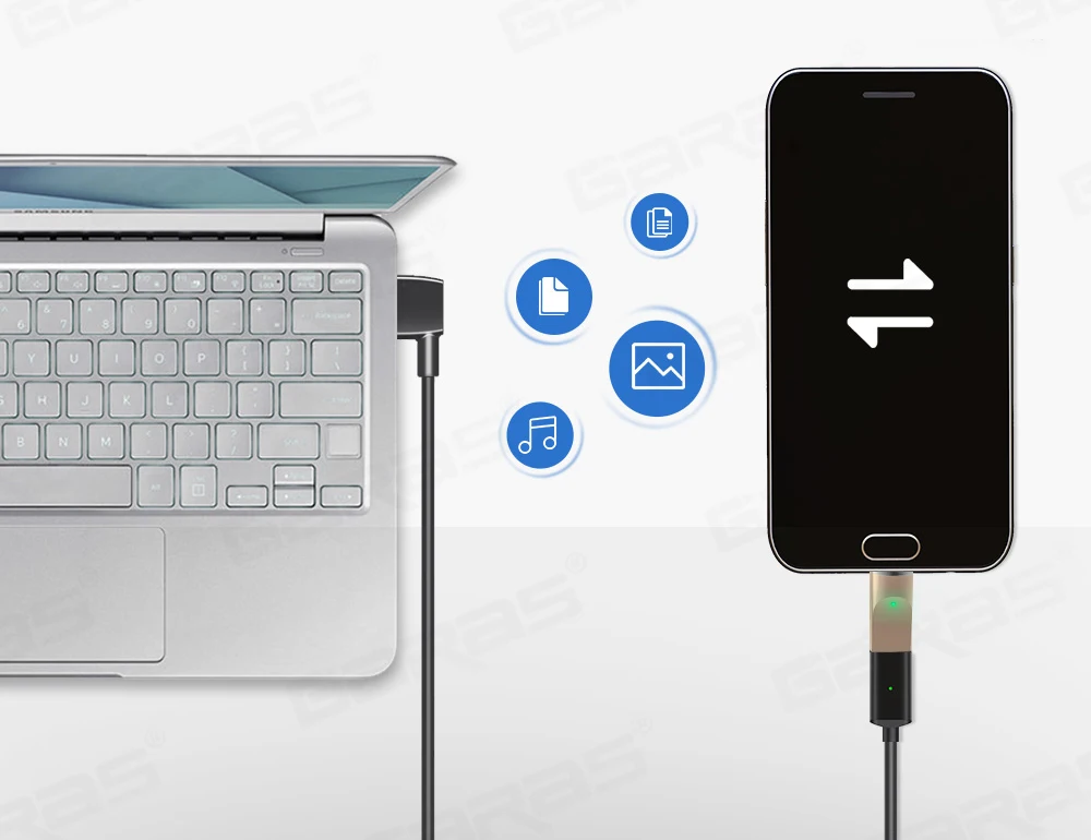 GARAS Магнитный usb type C адаптер для iphone/Micro/usb type c порт зарядное устройство и данных магнит адаптер для samsung/Xiaomi/huawei/LG