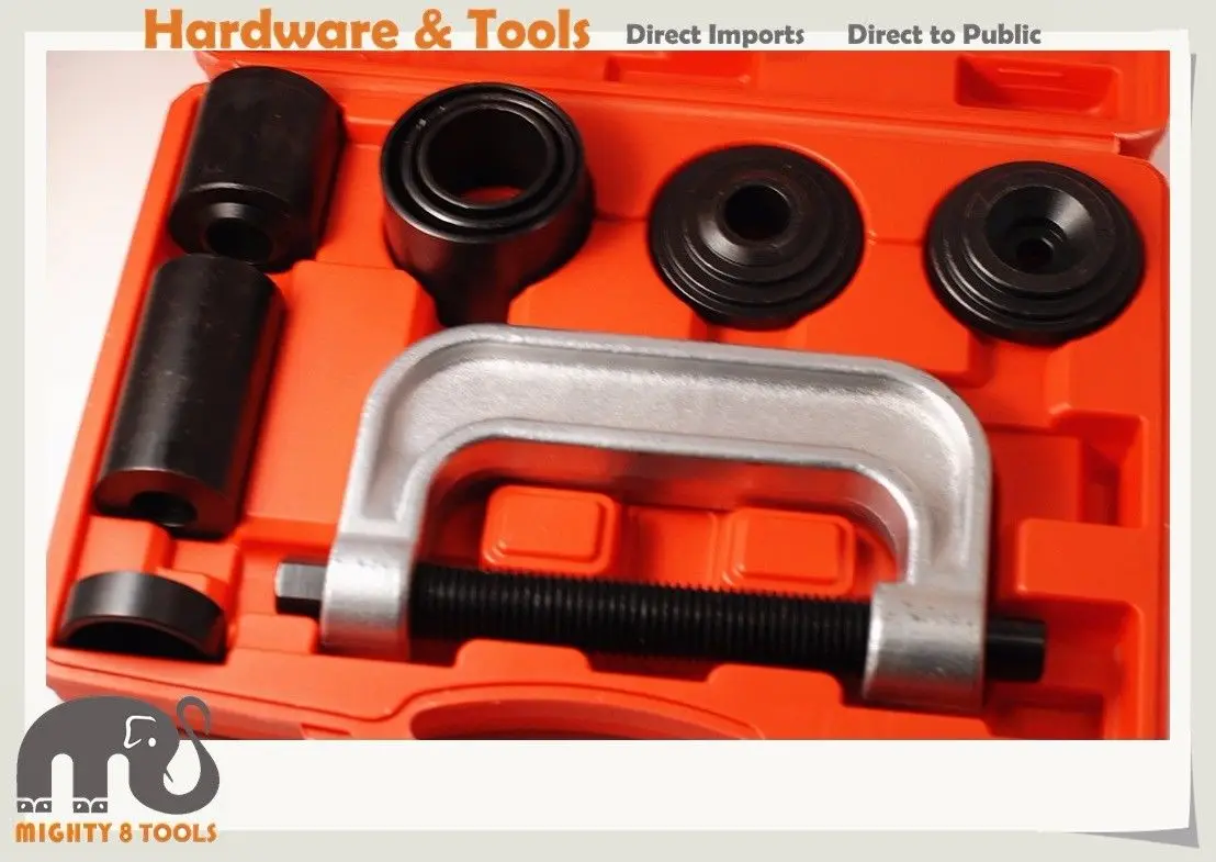 

Heavy Duty 9pc Universal Ball Joint Truck Brake Anchor Pin C Frame Press Set