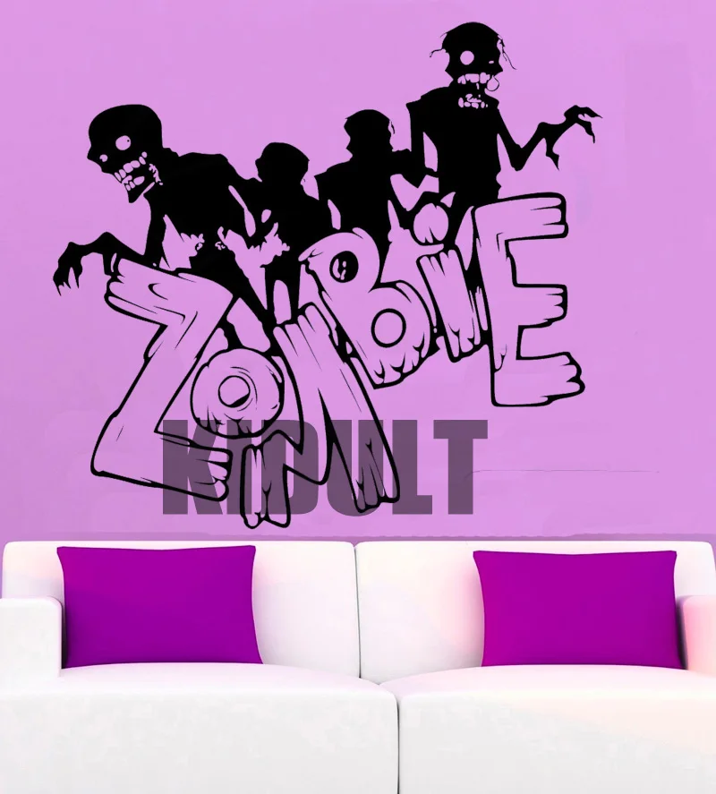 Zombie Version of Halloween 2 Surface Wall Stickers Home Decoration