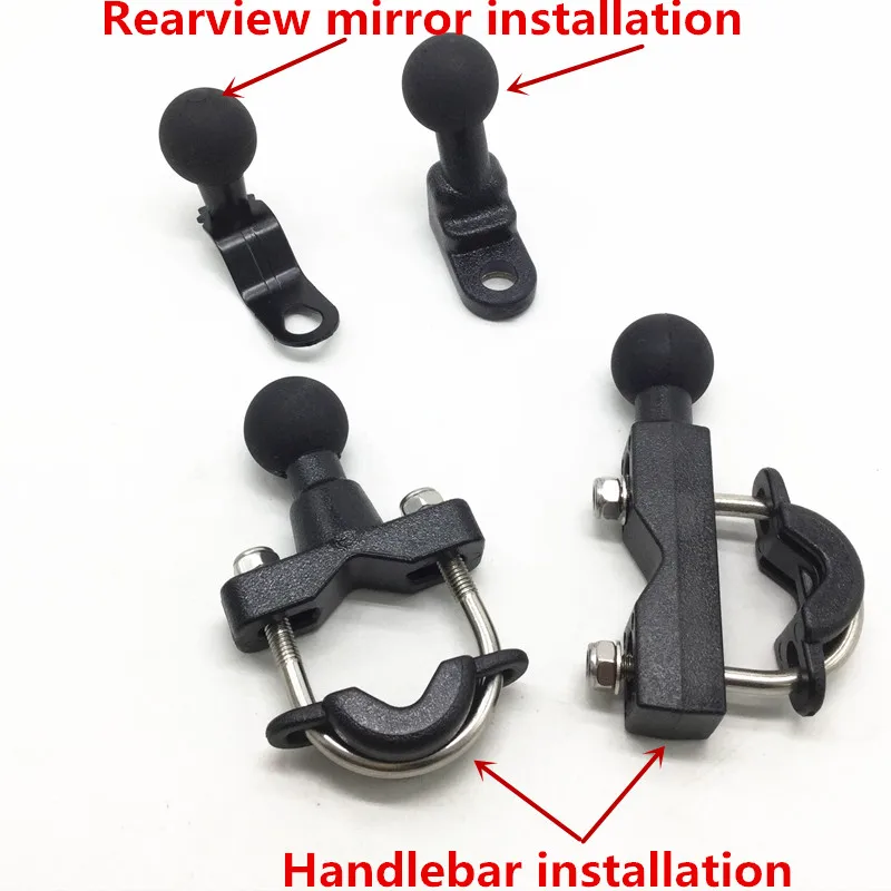 

Motorcycle Bike Handlebar Brake Clutch Control Base Combo U Bolt Ball Mount Holder for Ram for Gopro Rear View Mirror