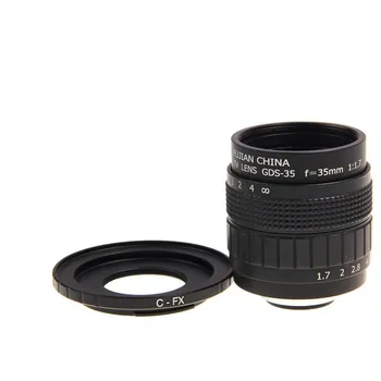 

Fujian CCTV 35mm f1.7 Lens + C-FX Mount Ring for Fuji Fujifilm X-A2 X-A1 X-T1 X-T2 X-T10 X-TX-20 E1 X-E2 X-1M X-Pro1 X-Pro2