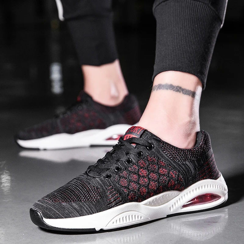 Casuais Confortáveis Dourado Sapatos vermelho Andando branco Formadores Adulto Ouro Sapatilhas Homens Dos 2018 Respirável Homem Leve Agq0W5