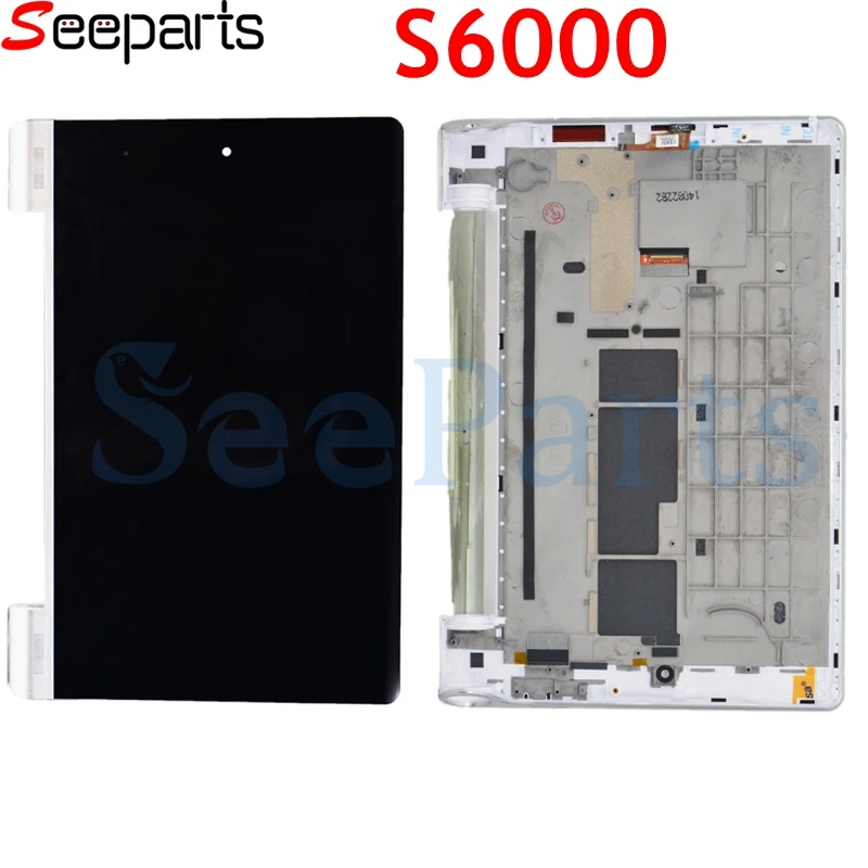 New 10.1'' inch For Lenovo IdeaTab S6000 Full LCD Display Panel Monitor with Touch Screen Digitizer Sensor Glass Assembly +Frame