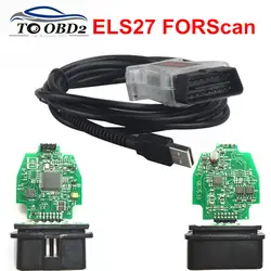 ELS27 FORScan PIC24HJ128GP + FTDI микрочип лучше, чем ELM327 & J2534 Профессиональный ELS 27 для Mazda/Lincoln/Mercury разработан V2.3.8
