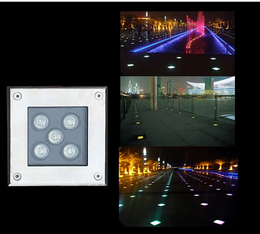 Goede 5 stks 3 w 4 W 5 w LED ondergrondse licht Vierkante LED begraven verlichting IP65 Outdoor landschap tuin licht waterdicht ac85 265v DC12v