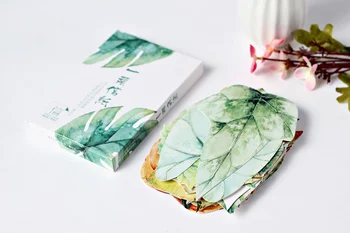 

1Pack/set Cute Wide Various Leaves Greeting Card Postcard Birthday Letter Envelope Gift Card Set Message Card 30 pieces