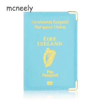 

Cute Women Travel Document Organizer for Passport Ireland Passport Cover Leather Case for Passport Protection High Quality